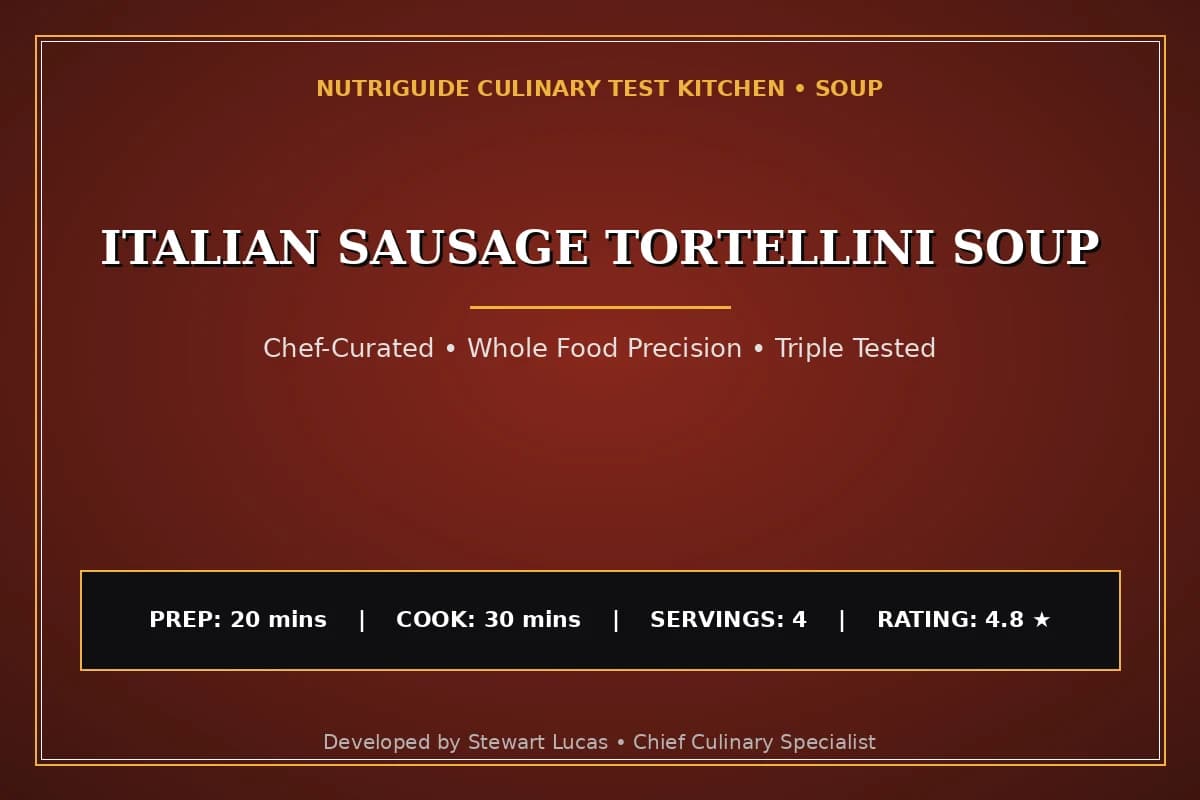 Italian Sausage Tortellini Soup