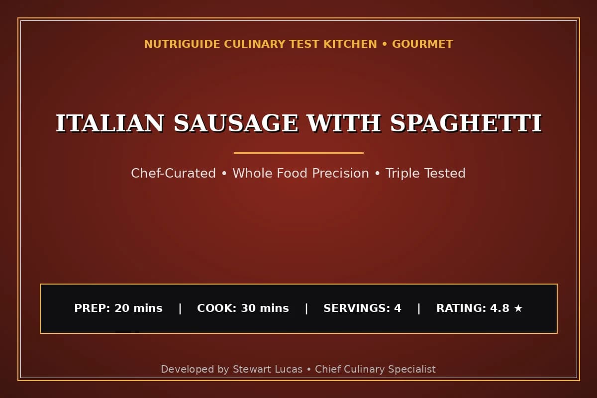 Italian Sausage With Spaghetti
