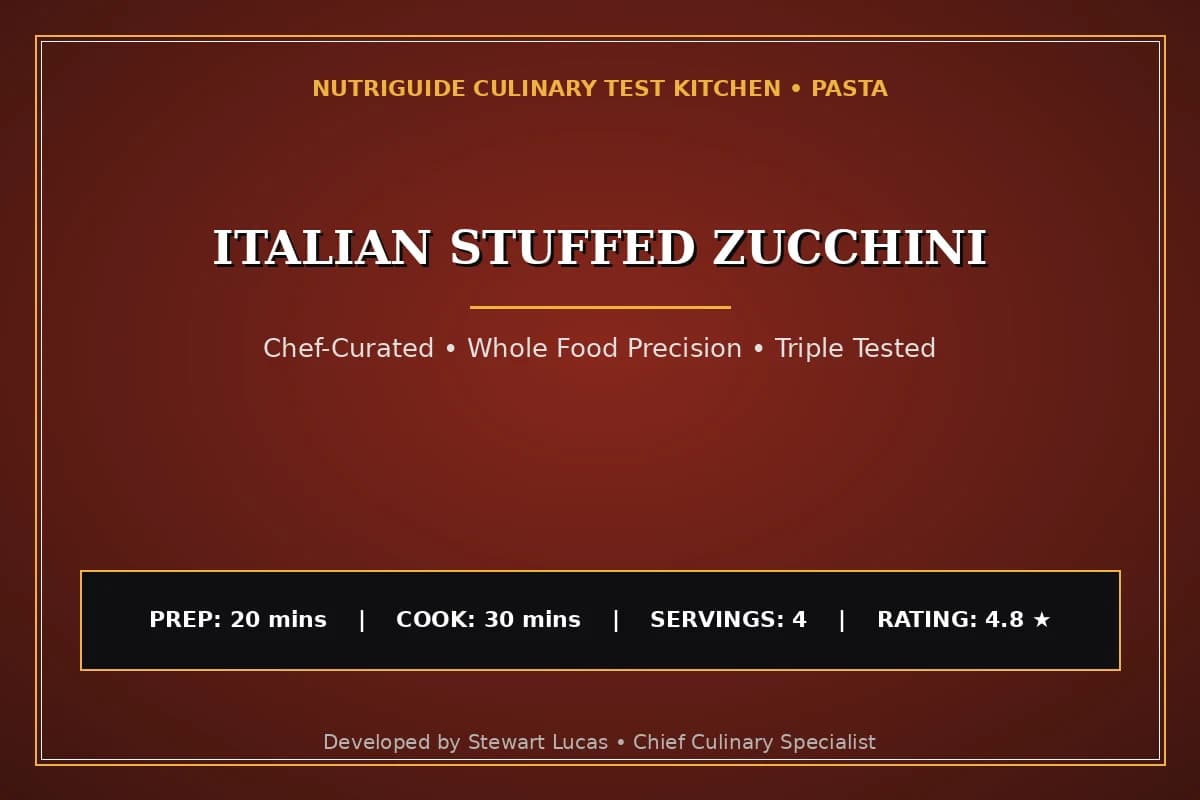 Italian Stuffed Zucchini
