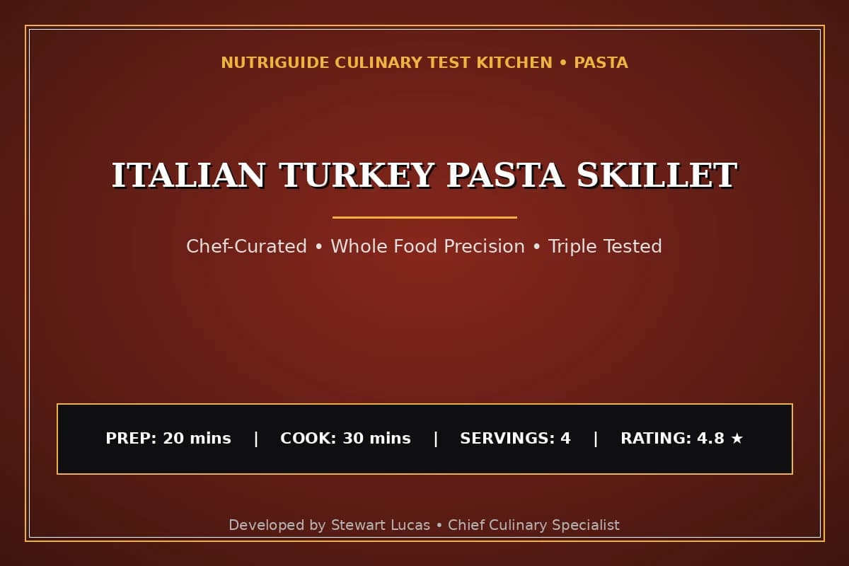 Italian Turkey Pasta Skillet
