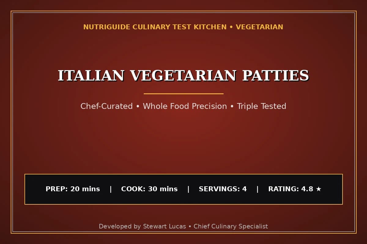 Italian Vegetarian Patties