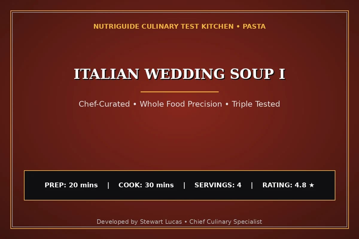 Italian Wedding Soup I