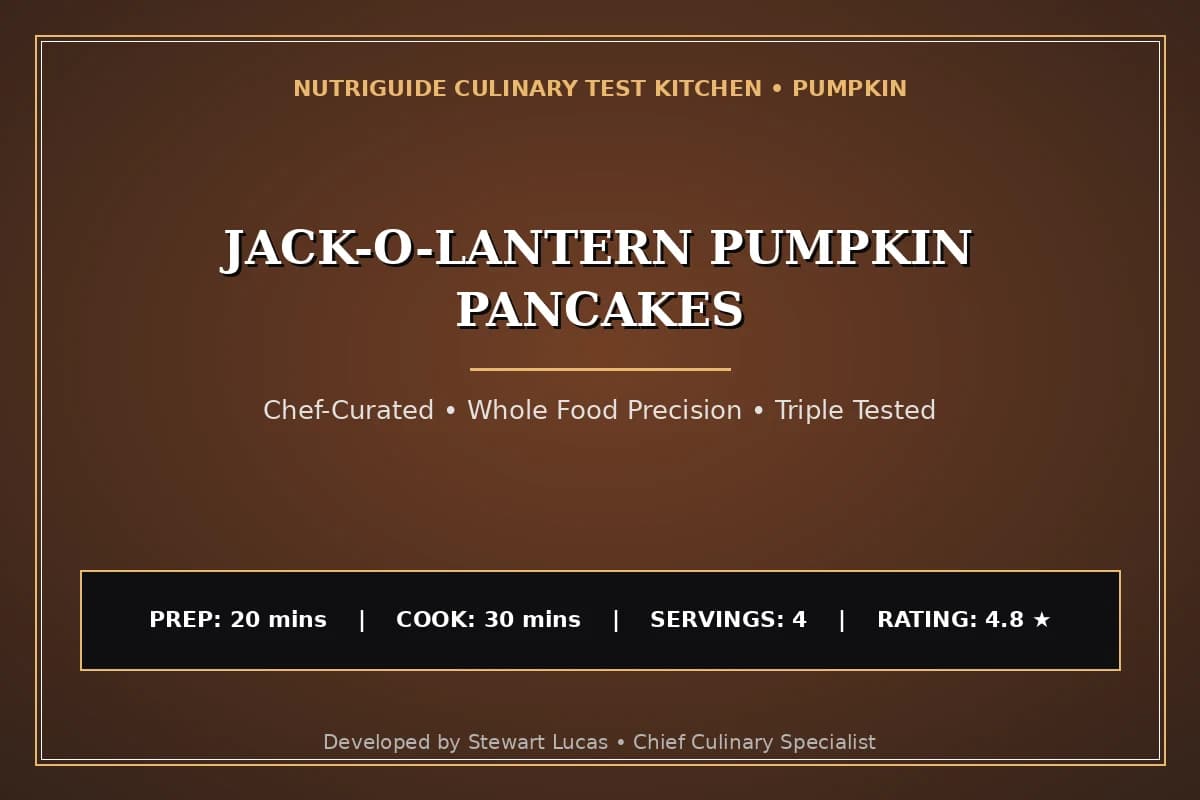Jack-O-Lantern Pumpkin Pancakes