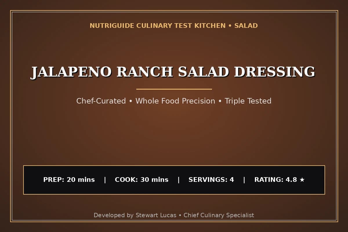 Jalapeno Ranch Salad Dressing
