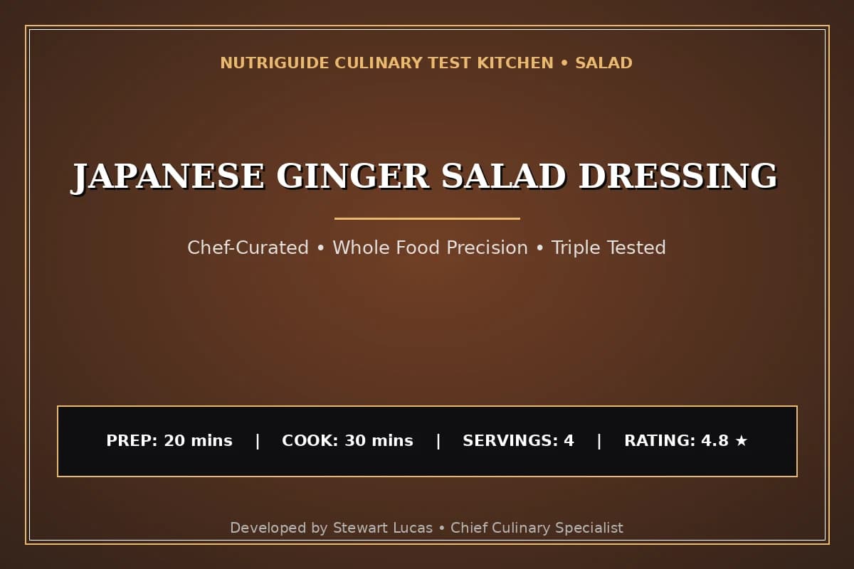 Japanese Ginger Salad Dressing