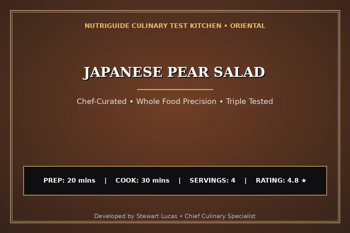 Japanese Pear Salad