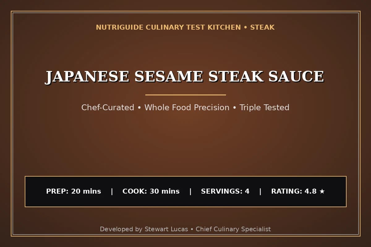 Japanese Sesame Steak Sauce