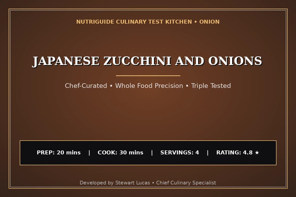 Japanese Zucchini And Onions