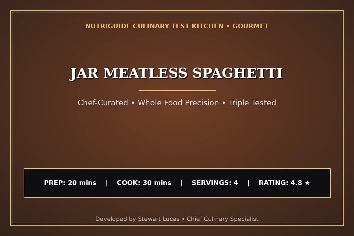 Jar Meatless Spaghetti