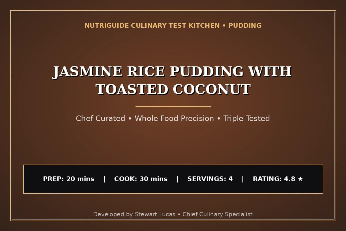 Jasmine Rice Pudding With Toasted Coconut