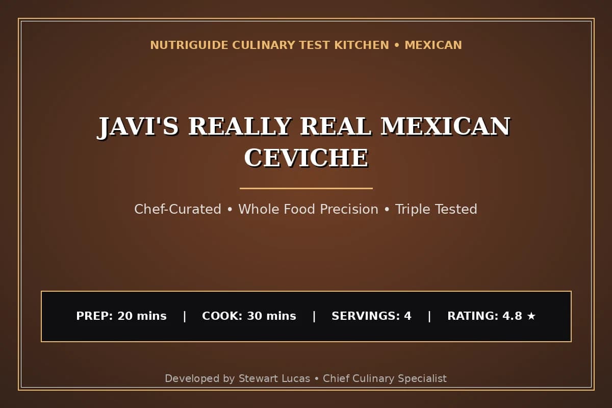 Javi'S Really Real Mexican Ceviche