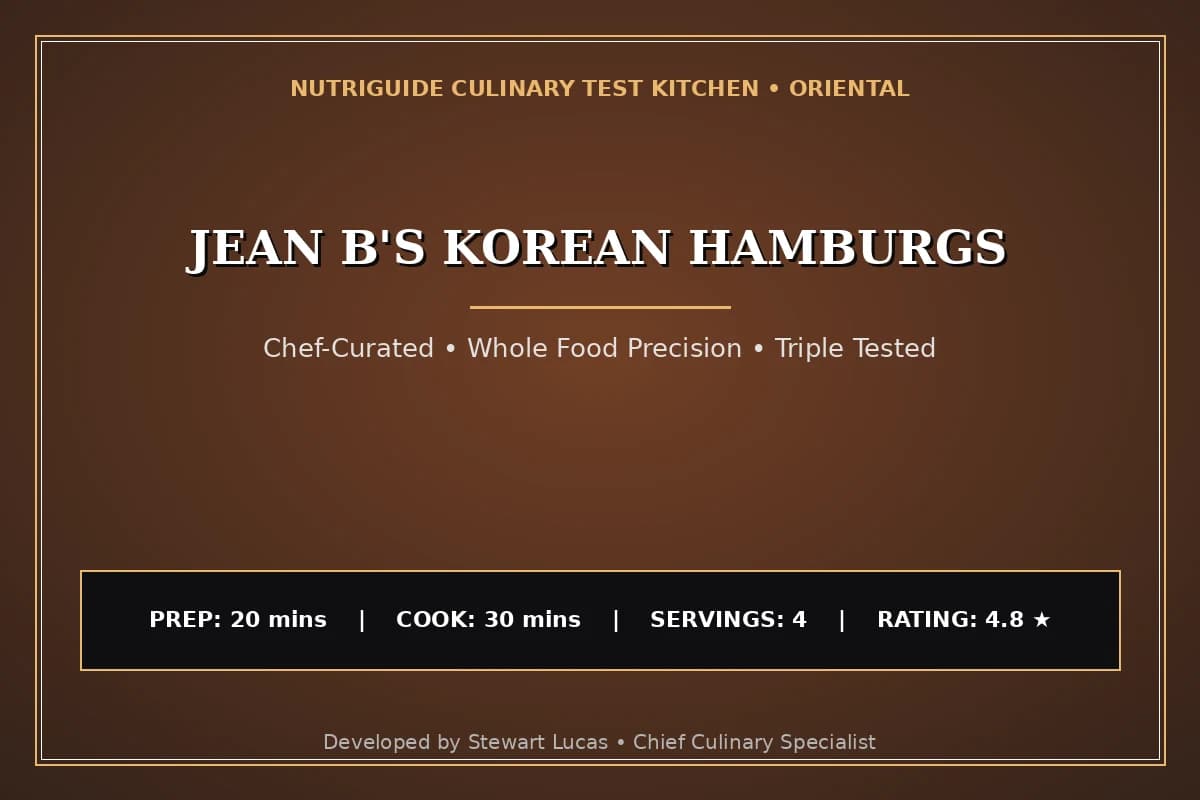 Jean B'S Korean Hamburgs