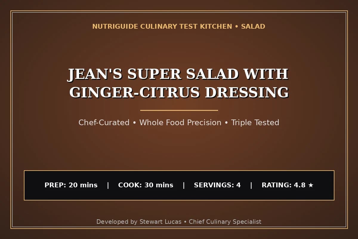 Jean'S Super Salad With Ginger-Citrus Dressing