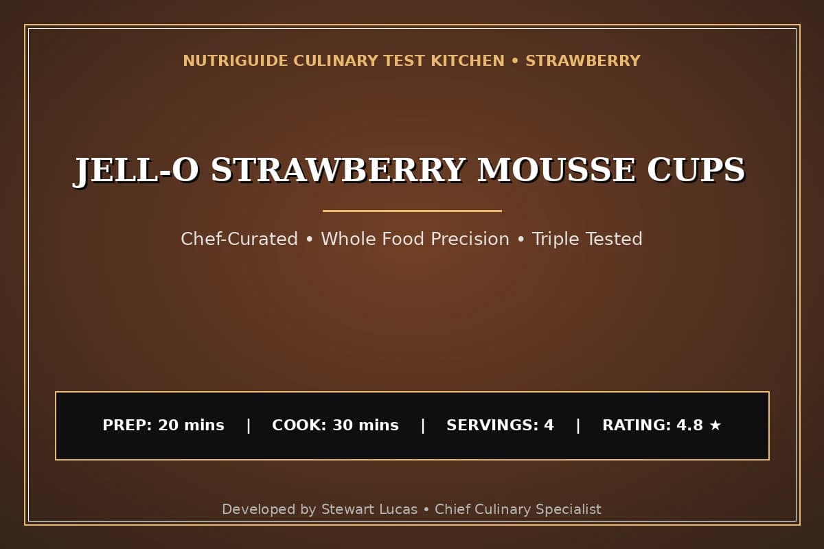 Jell-O Strawberry Mousse Cups