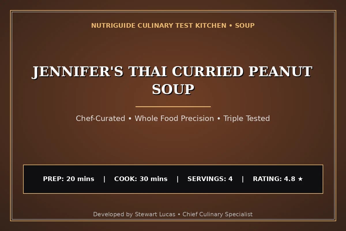 Jennifer'S Thai Curried Peanut Soup
