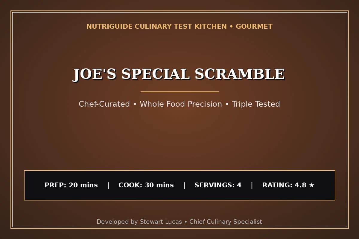 Joe'S Special Scramble