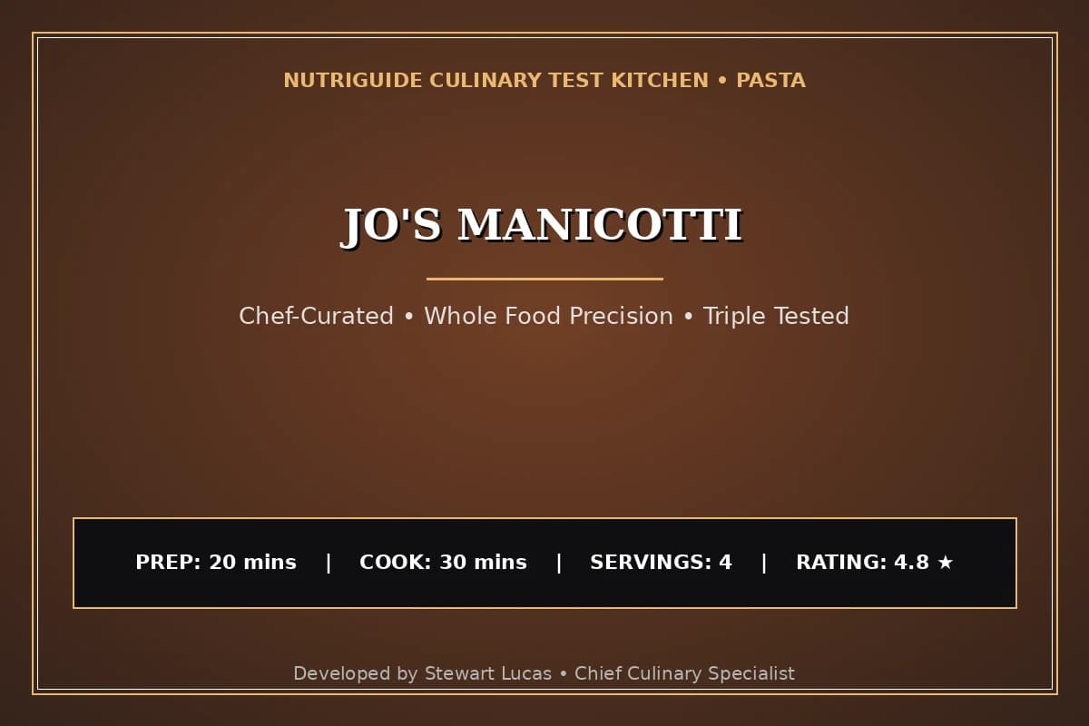 Jo'S Manicotti