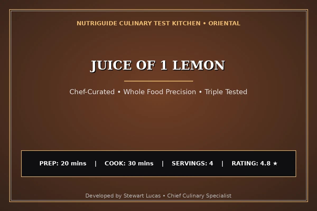Juice Of 1 Lemon