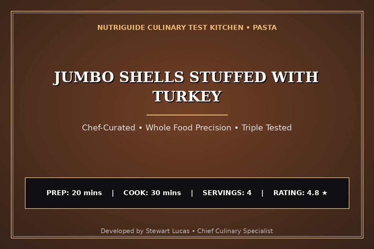 Jumbo Shells Stuffed With Turkey