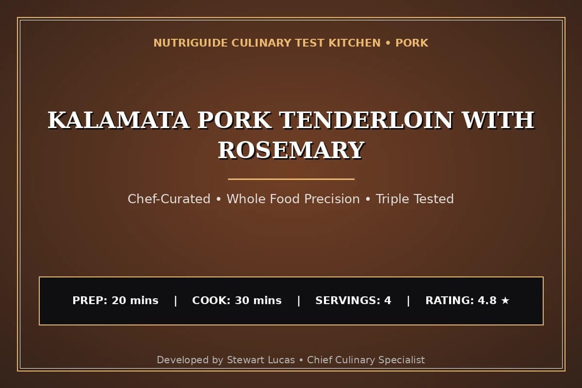 Kalamata Pork Tenderloin With Rosemary