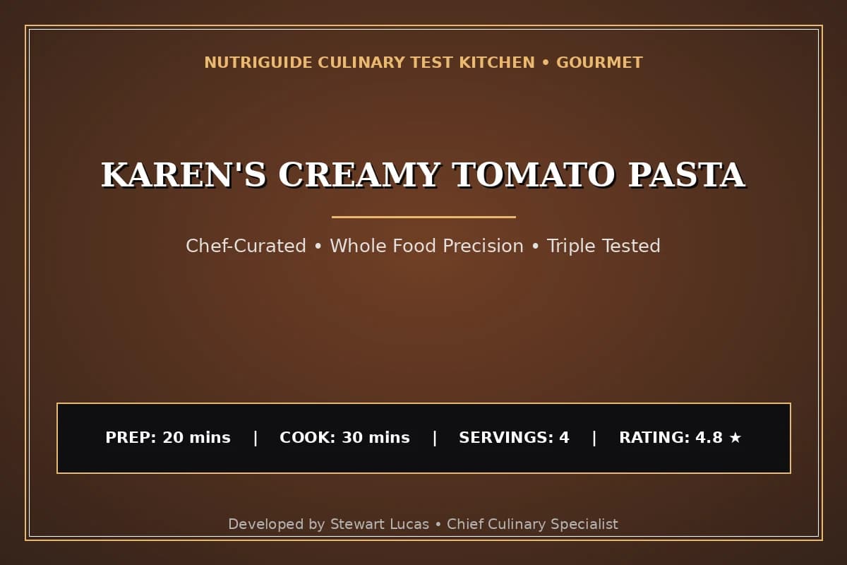 Karen'S Creamy Tomato Pasta