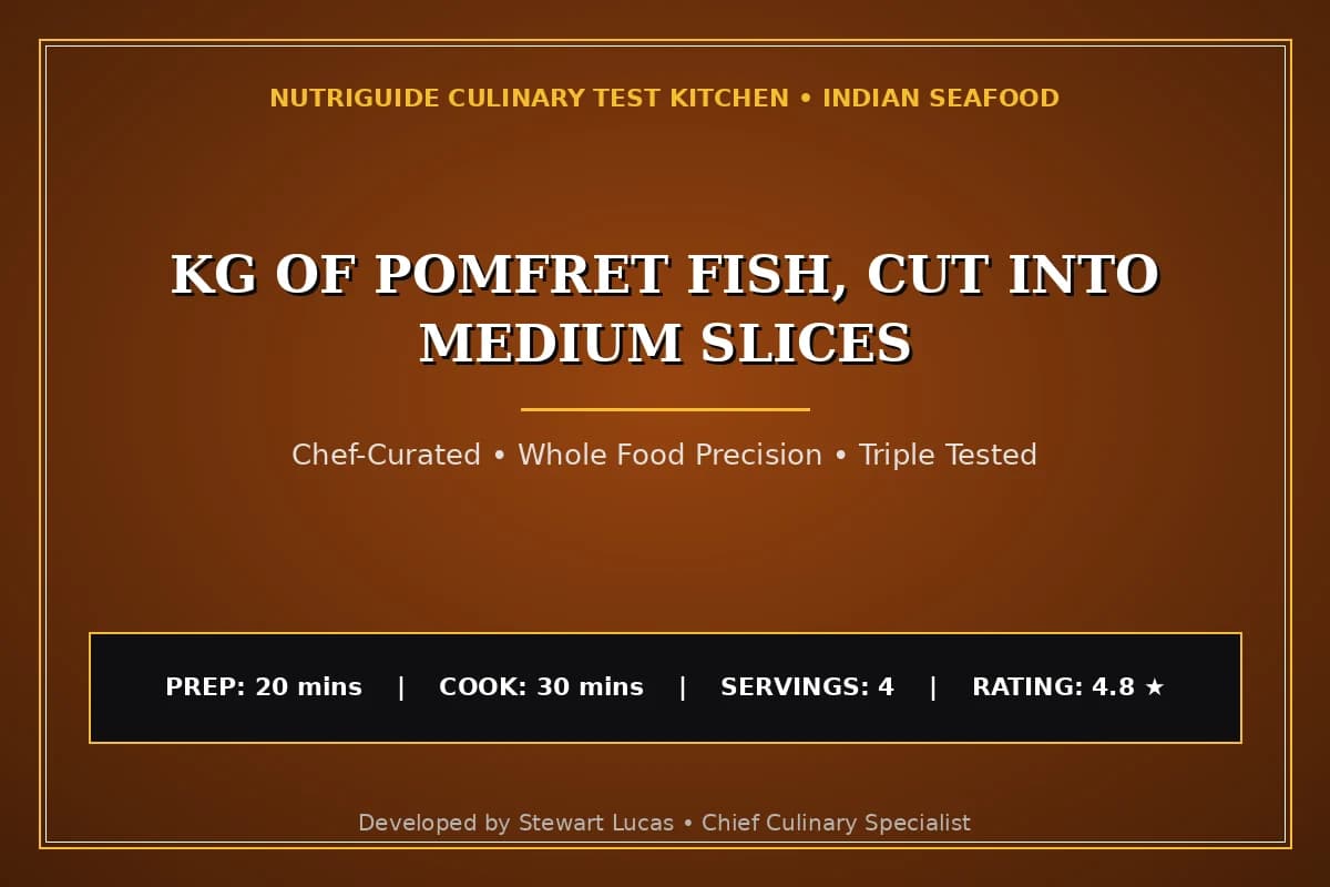 Kg Of Pomfret Fish, Cut Into Medium Slices