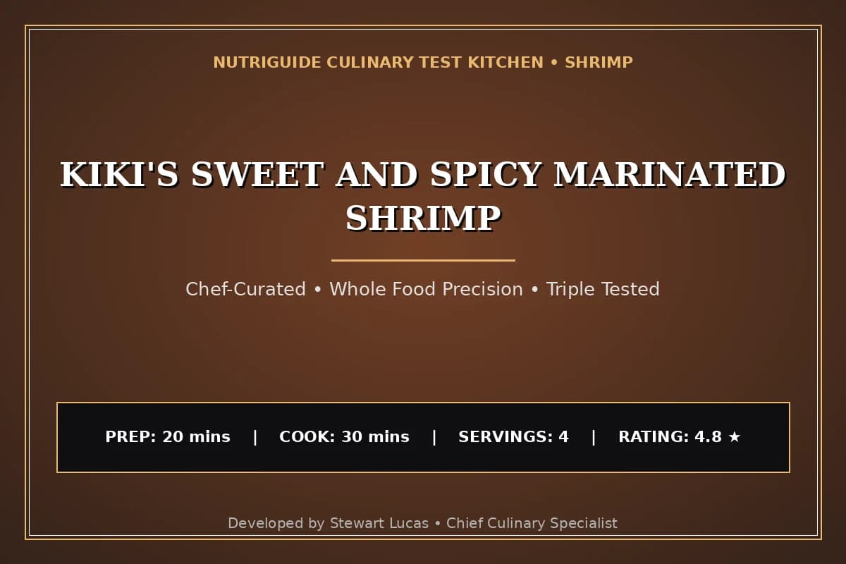 Kiki'S Sweet And Spicy Marinated Shrimp