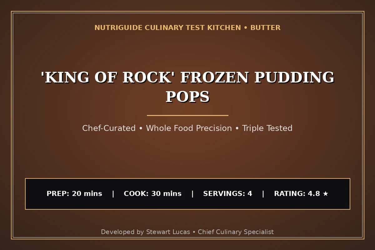 'King Of Rock' Frozen Pudding Pops