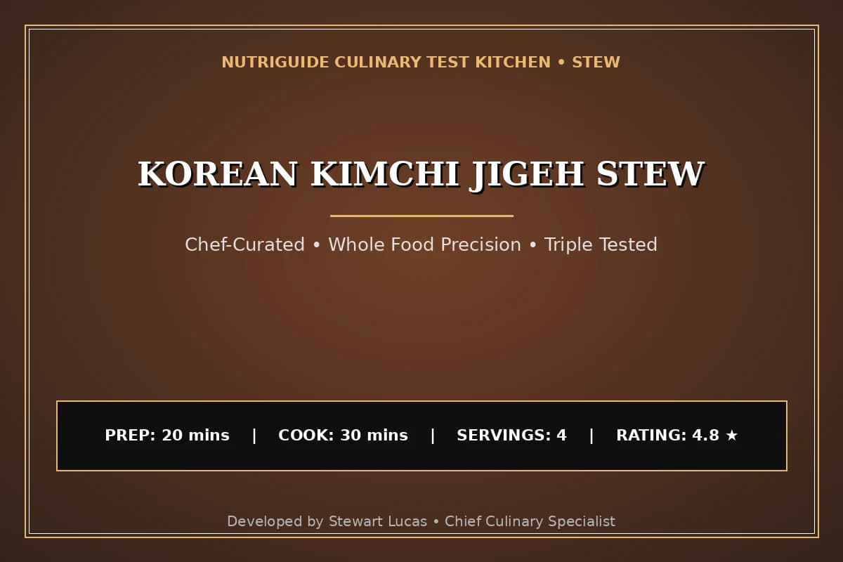 Korean Kimchi Jigeh Stew