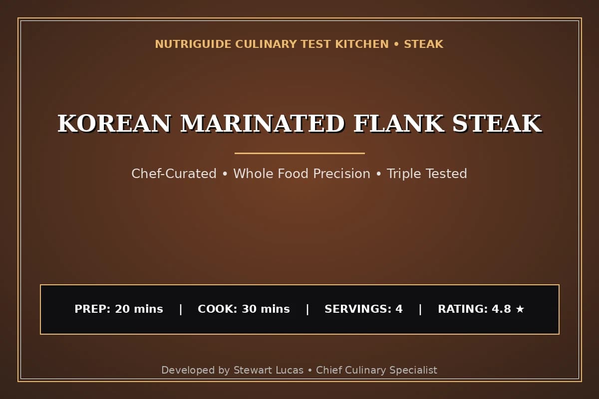 Korean Marinated Flank Steak