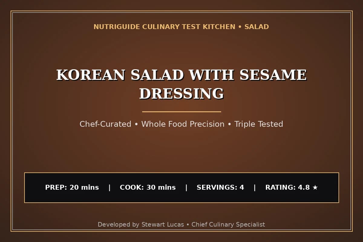 Korean Salad With Sesame Dressing