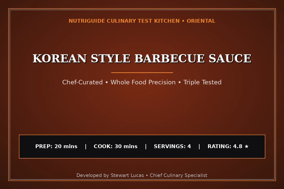 Korean Style Barbecue Sauce
