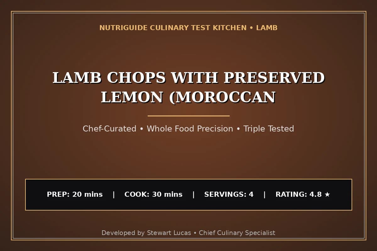 Lamb Chops With Preserved Lemon (Moroccan