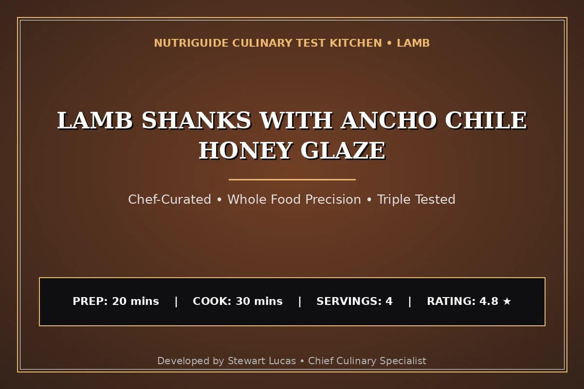 Lamb Shanks With Ancho Chile Honey Glaze