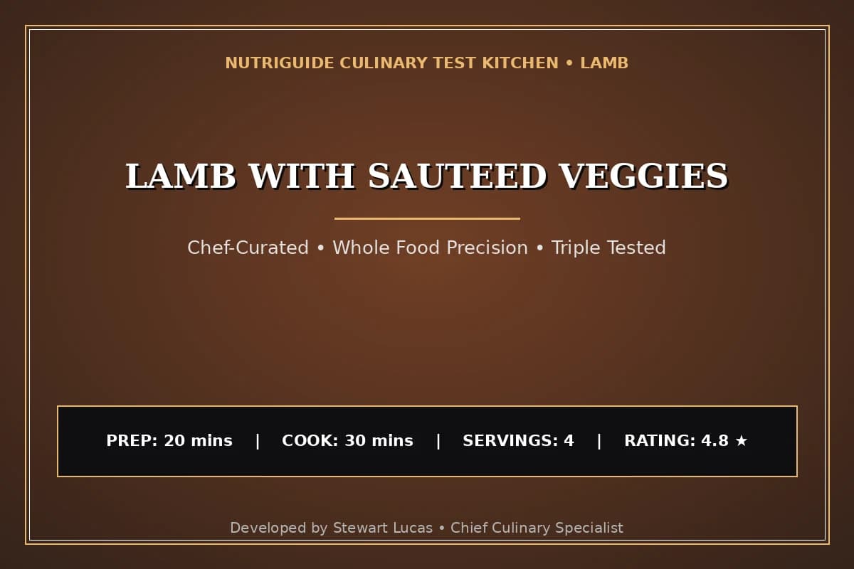 Lamb With Sauteed Veggies