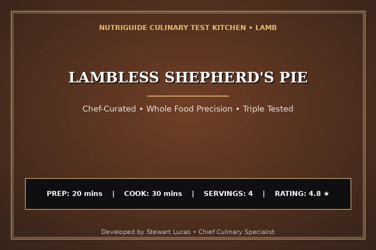 Lambless Shepherd'S Pie