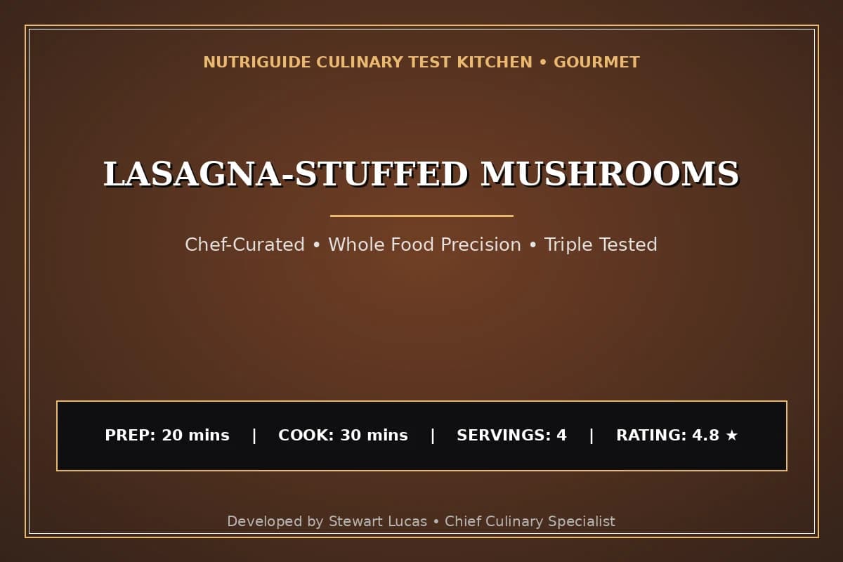 Lasagna-Stuffed Mushrooms