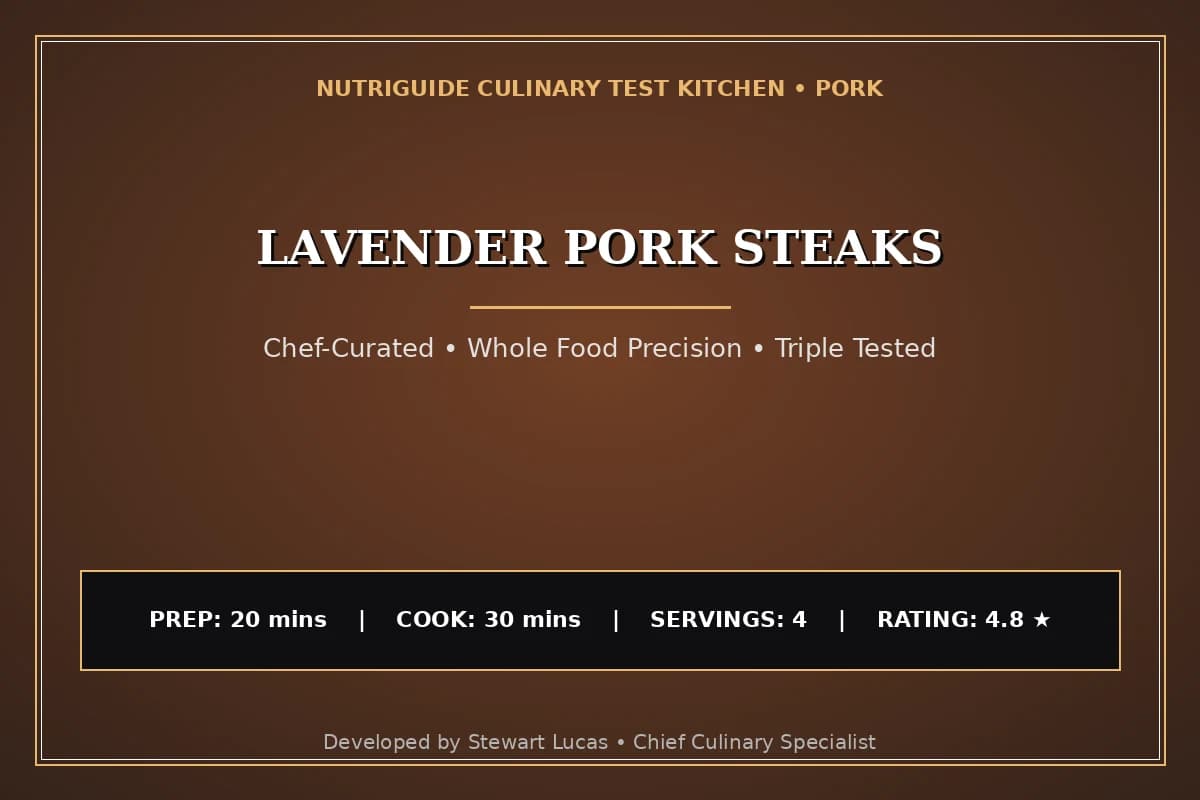 Lavender Pork Steaks
