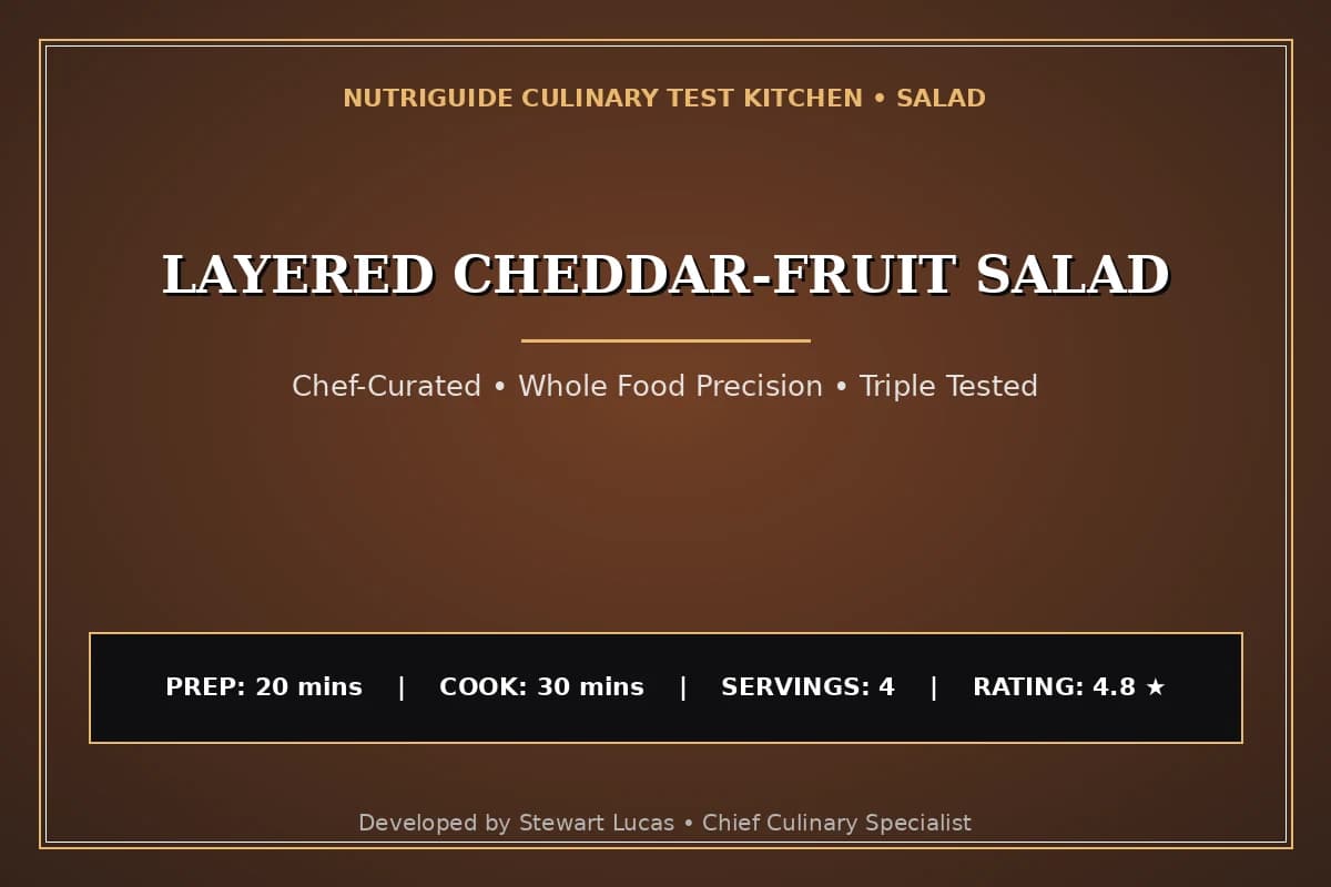 Layered Cheddar-Fruit Salad