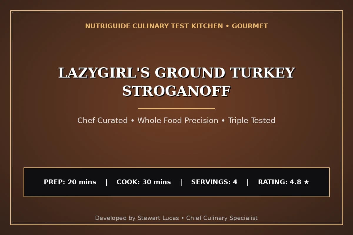 Lazygirl'S Ground Turkey Stroganoff