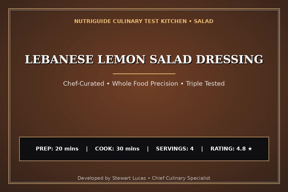 Lebanese Lemon Salad Dressing