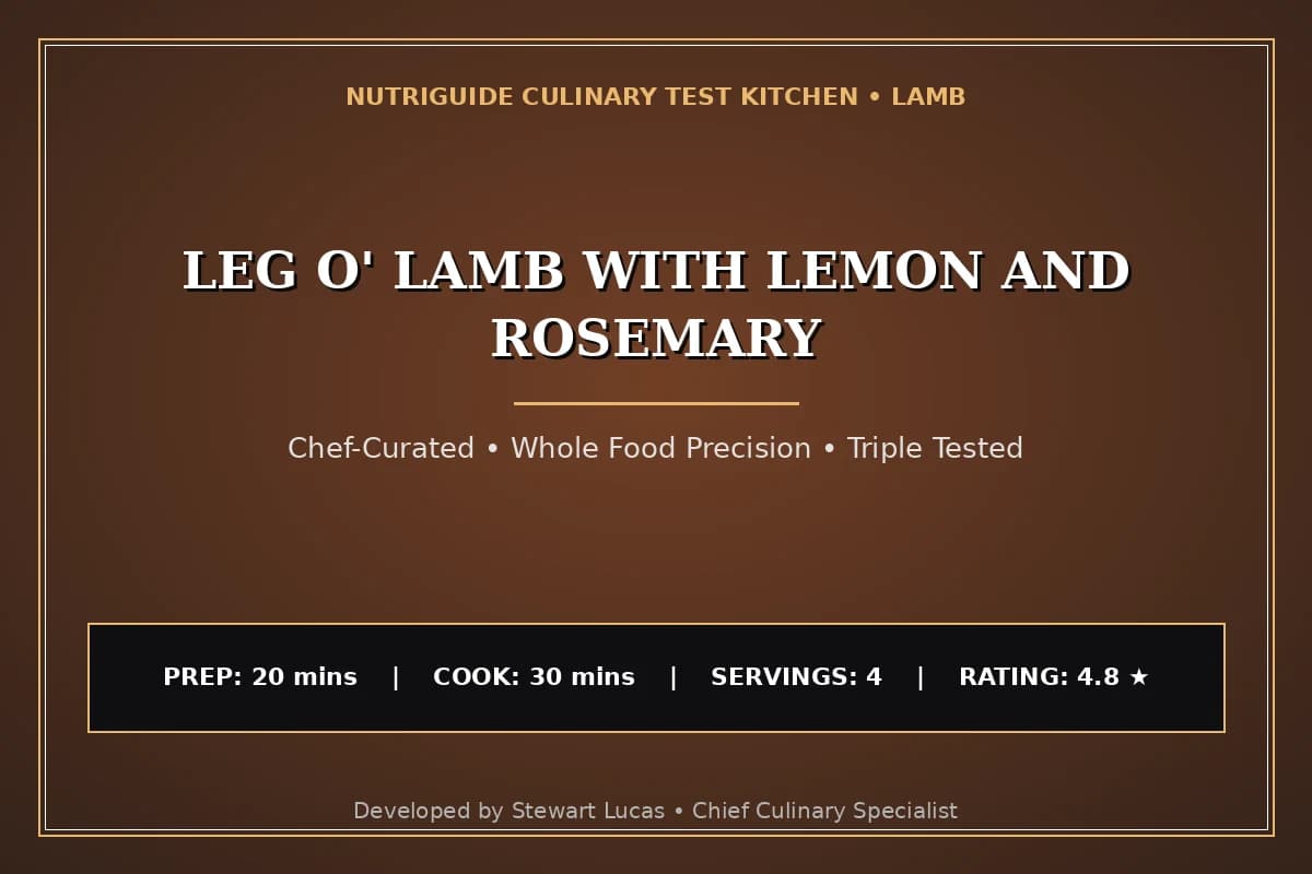 Leg O' Lamb With Lemon And Rosemary