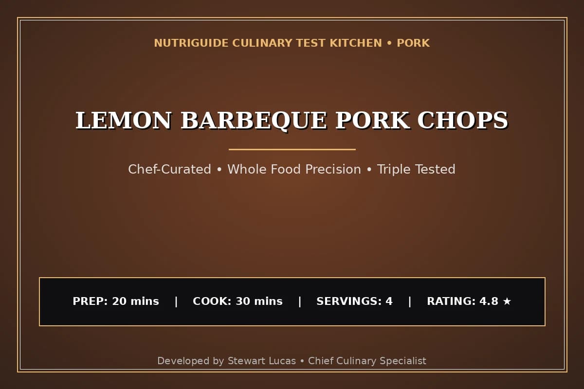 Lemon Barbeque Pork Chops