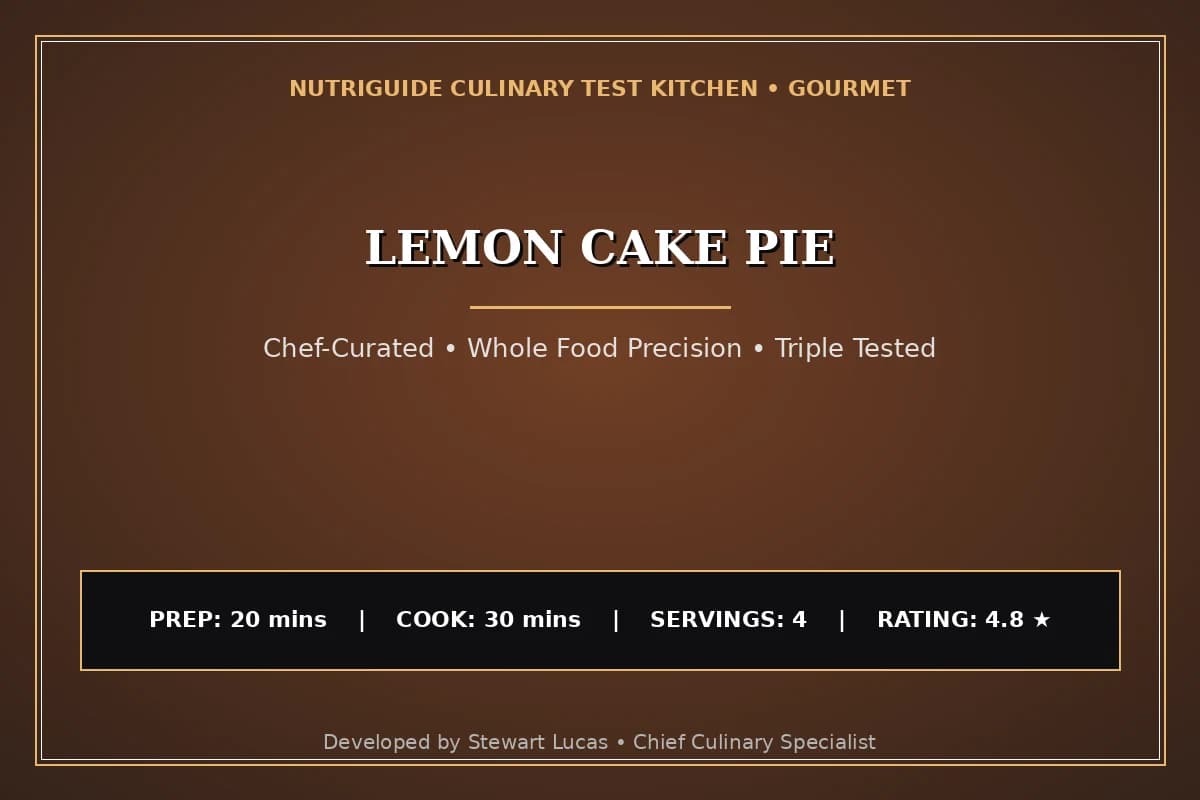 Lemon Cake Pie