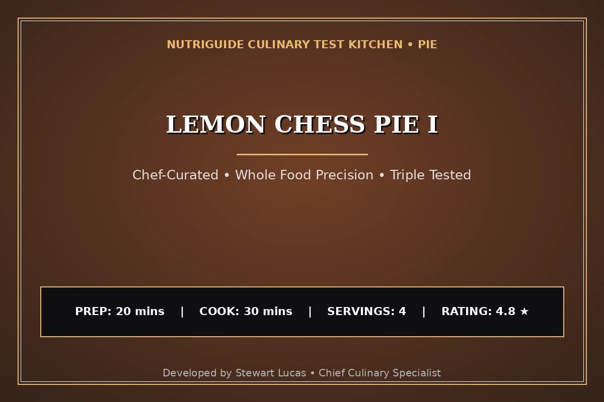 Lemon Chess Pie I