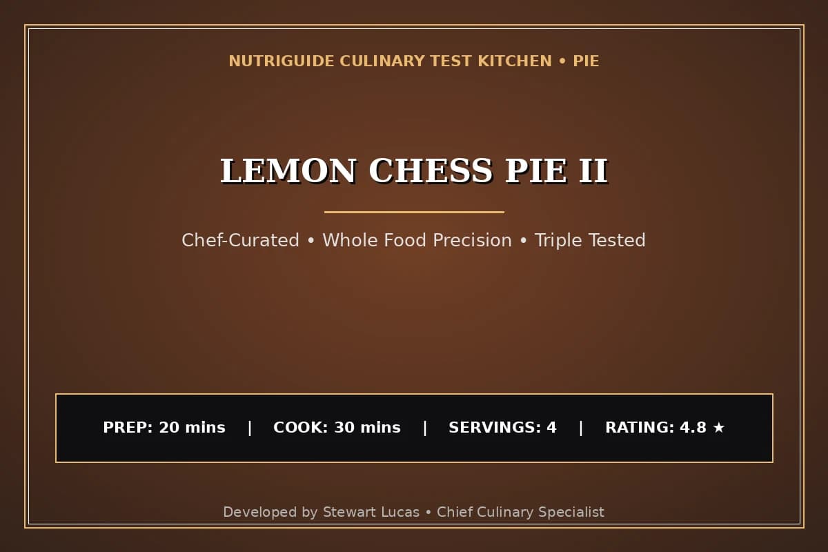 Lemon Chess Pie Ii