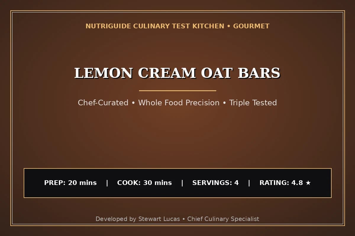 Lemon Cream Oat Bars