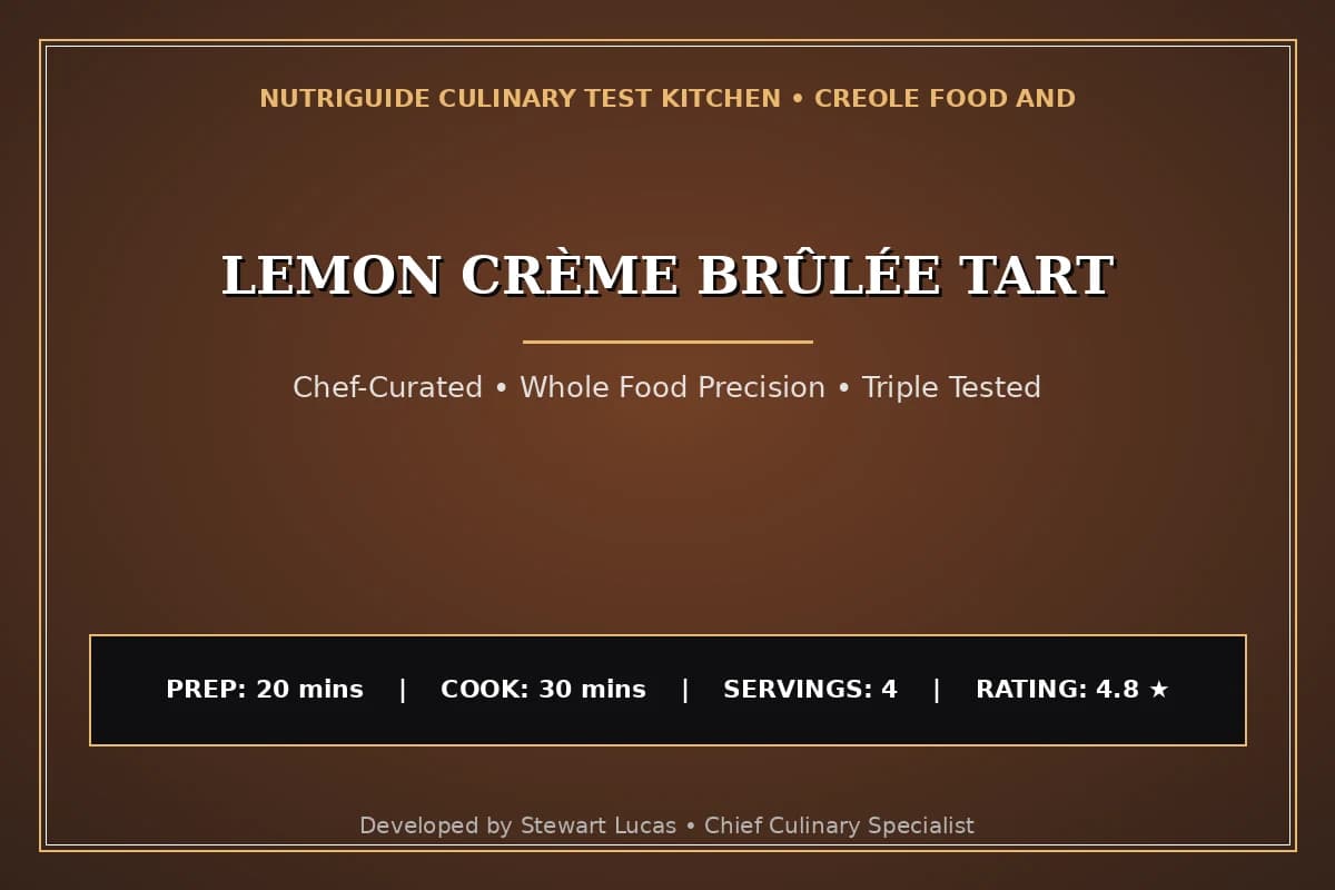 Lemon Crème Brûlée Tart
