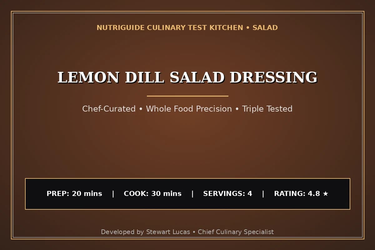 Lemon Dill Salad Dressing