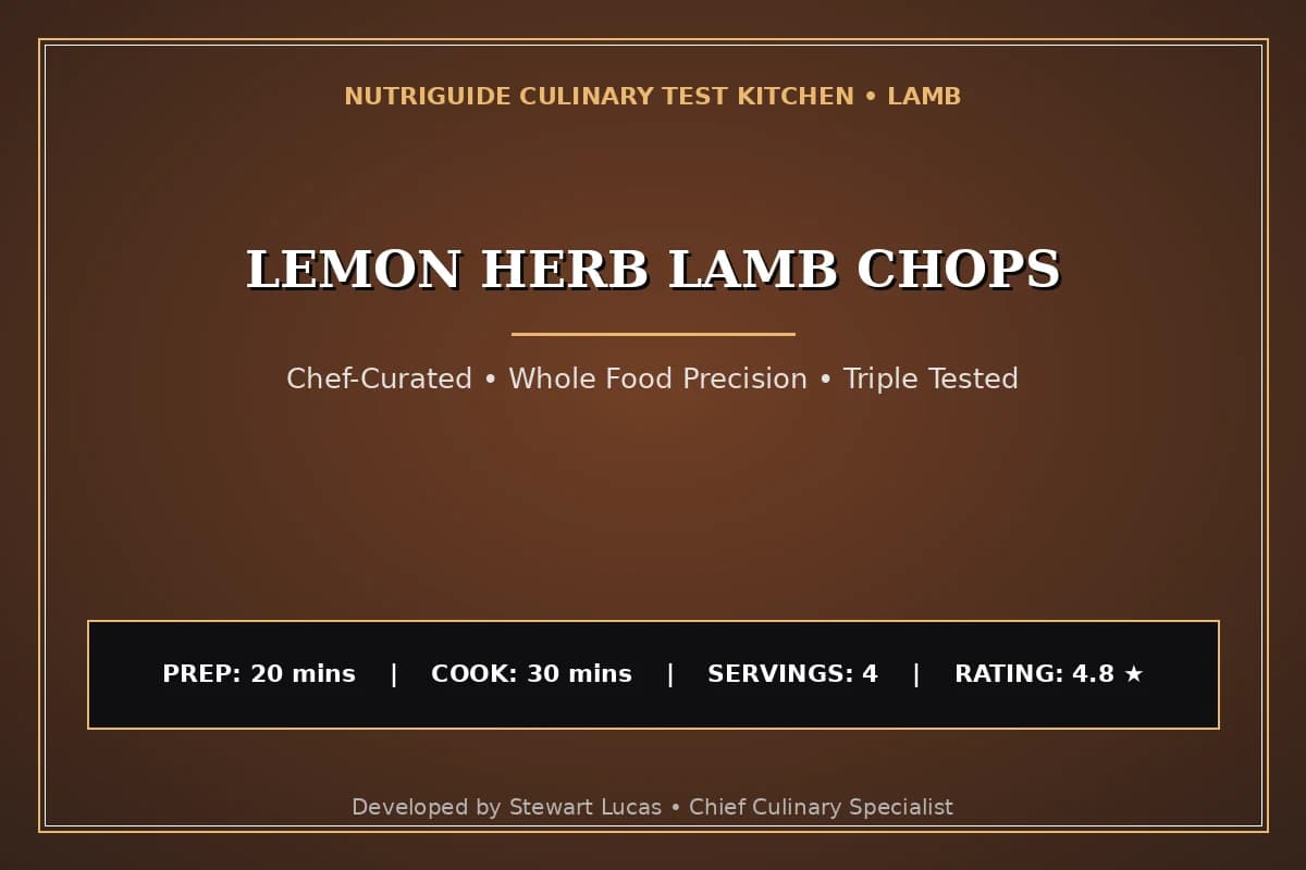 Lemon Herb Lamb Chops